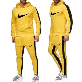 2019 men's fashion sportswear new fashion hoodie   pants sportswear hoodie spring brand clothing hooded sports suit