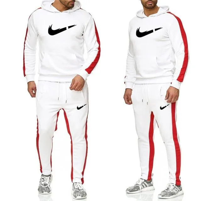 2019 men's fashion sportswear new fashion hoodie   pants sportswear hoodie spring brand clothing hooded sports suit