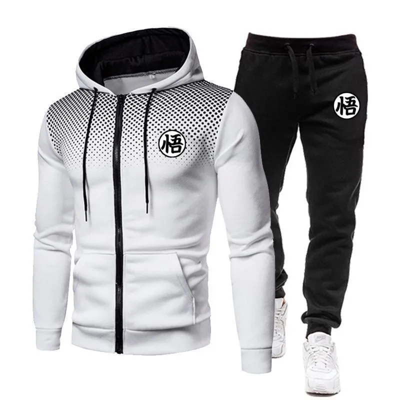 2022 Winter Men Suit Men's New Brand Sports Suits Printed Hoodie Sets