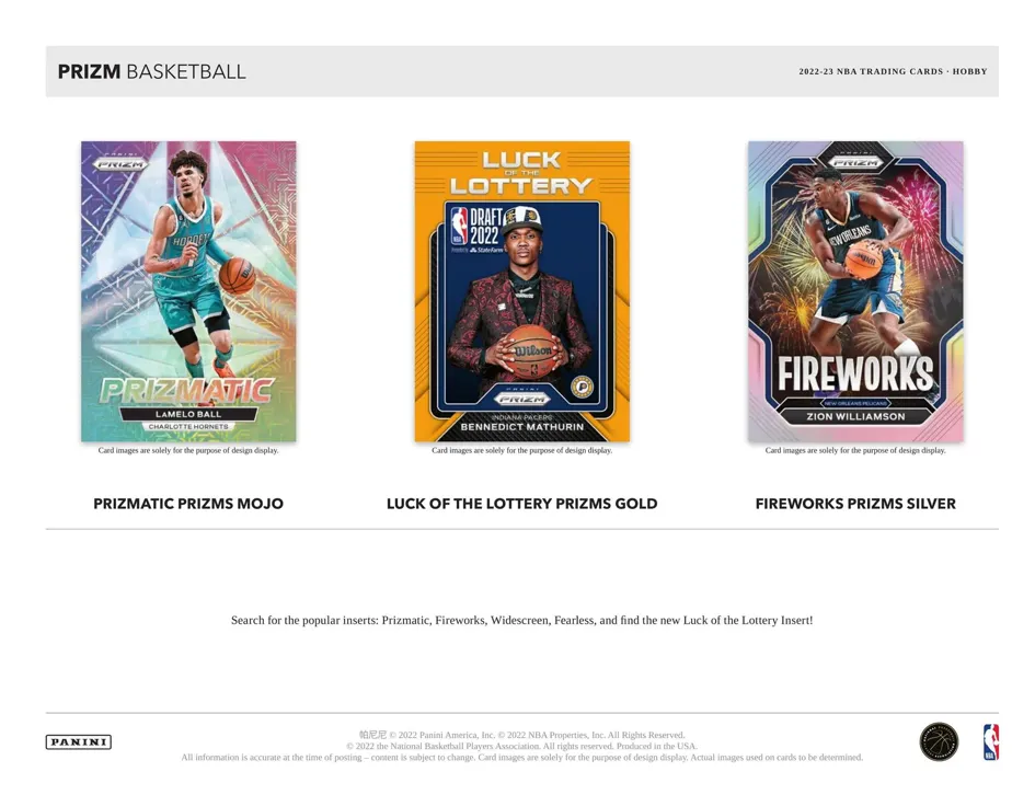 2022/23 Panini Prizm Basketball Hobby Box 12 Packs per Box, 12 Cards per Pack