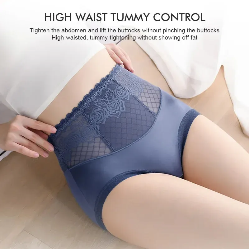 🎁45%OFF🎀High Waist No Trace Lace Hip Lift Panty
