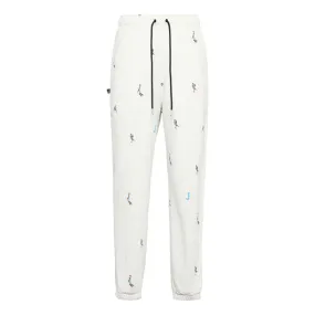 Air Jordan Essentials Funny Pattern Knit Bundle Feet Sports Pants 'White', White