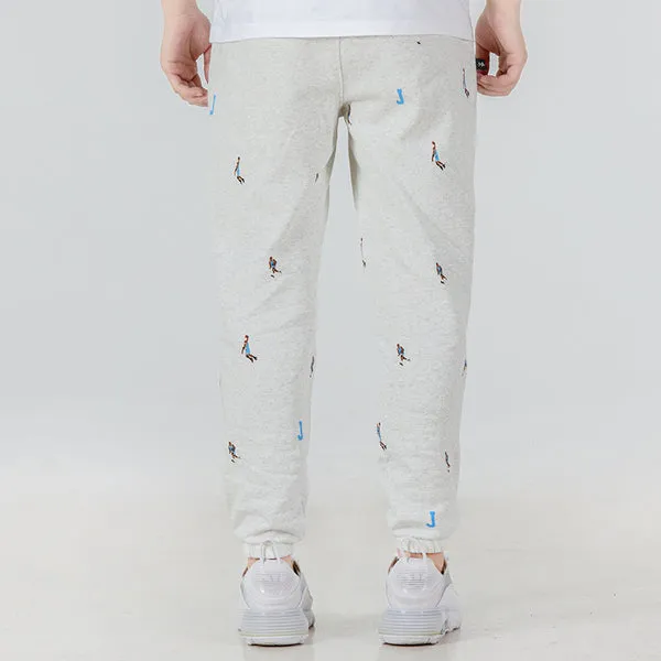 Air Jordan Essentials Funny Pattern Knit Bundle Feet Sports Pants 'White', White