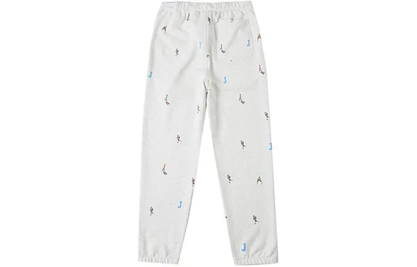 Air Jordan Essentials Funny Pattern Knit Bundle Feet Sports Pants 'White', White