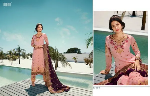 Amirah Vol 32 Heavy Satin Georgette Salwar Suits Collection