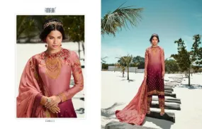 Amirah Vol 32 Heavy Satin Georgette Salwar Suits Collection