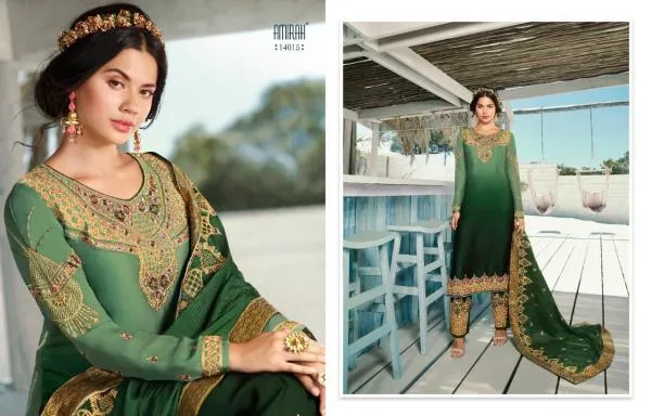 Amirah Vol 32 Heavy Satin Georgette Salwar Suits Collection