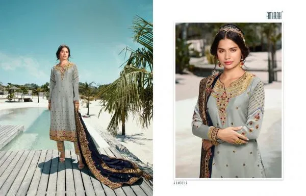 Amirah Vol 32 Heavy Satin Georgette Salwar Suits Collection