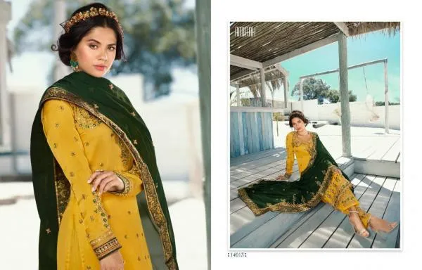 Amirah Vol 32 Heavy Satin Georgette Salwar Suits Collection