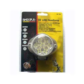 Blackspur LED Headlamp 32 pieces
