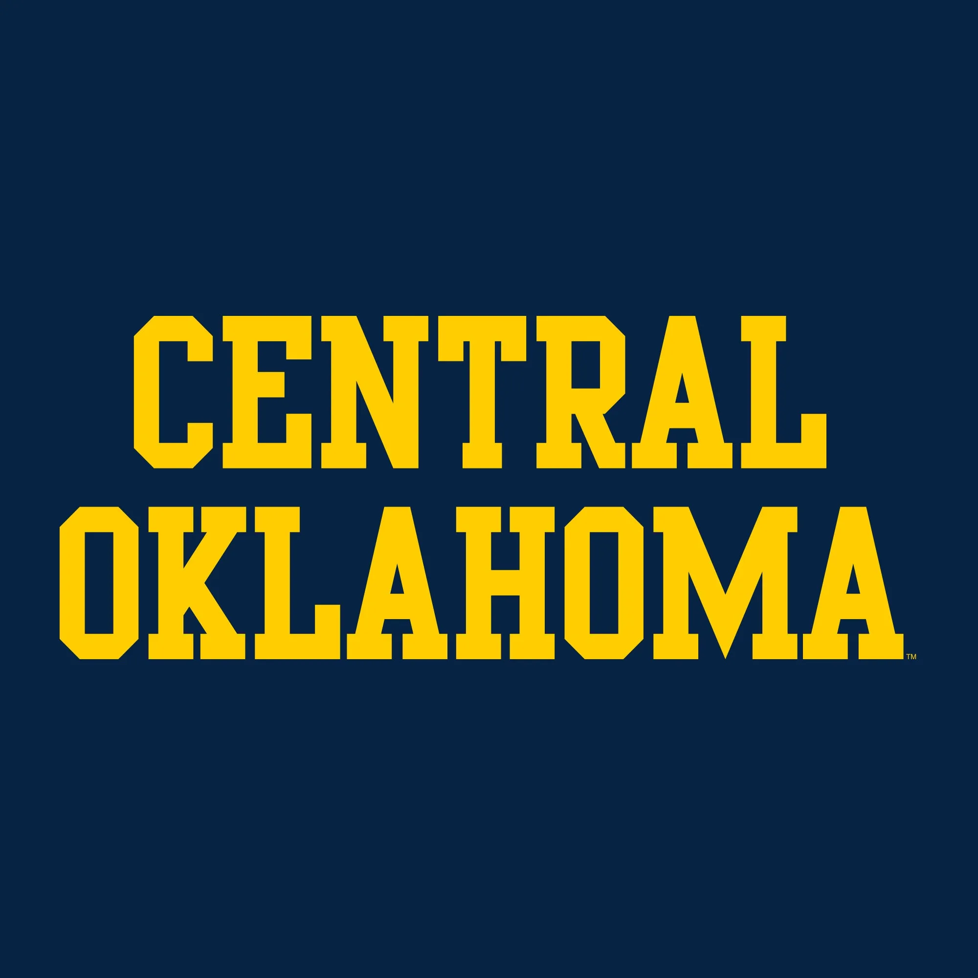 Central Oklahoma University Bronchos Basic Block Tank Top - Navy