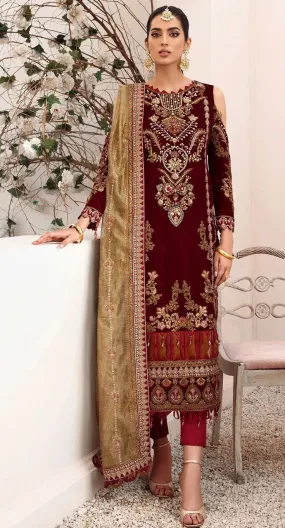 DEEPSY SUITS D.NO: 1046 VELVET SUIT