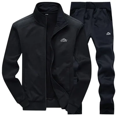 DIMUSI Men Sets Fashion Autumn Spring Sporting Suit Sweatshirt  Sweatpants Mens Clothing 2 Pieces Sets Slim Tracksuit hoodies