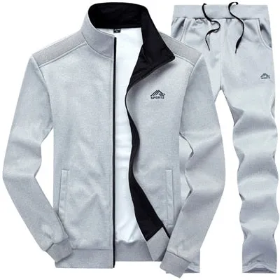 DIMUSI Men Sets Fashion Autumn Spring Sporting Suit Sweatshirt  Sweatpants Mens Clothing 2 Pieces Sets Slim Tracksuit hoodies