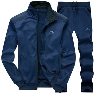 DIMUSI Men Sets Fashion Autumn Spring Sporting Suit Sweatshirt  Sweatpants Mens Clothing 2 Pieces Sets Slim Tracksuit hoodies