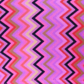 DuoKnit Sports Bra in Magenta Zig Zag