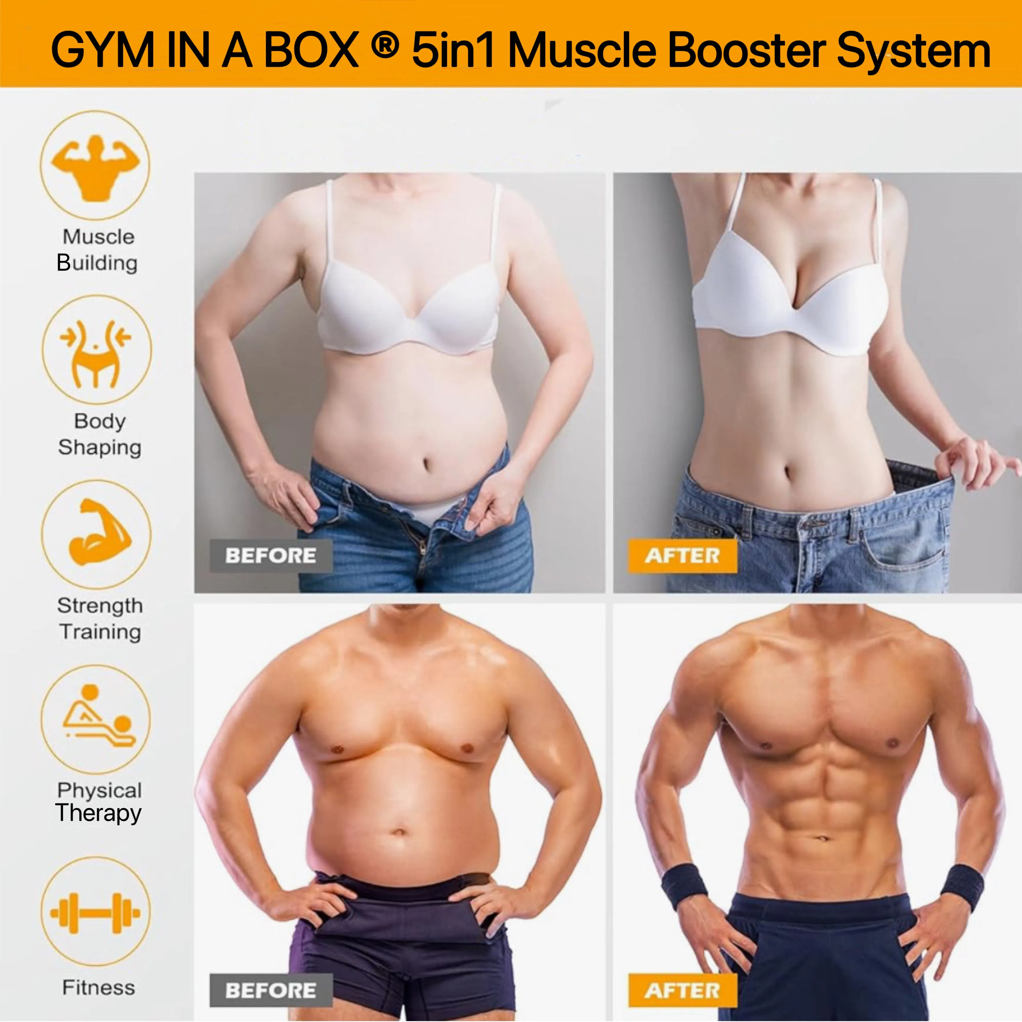 GYM IN A BOX®️ MuscleBooster 5in1 Toning System
