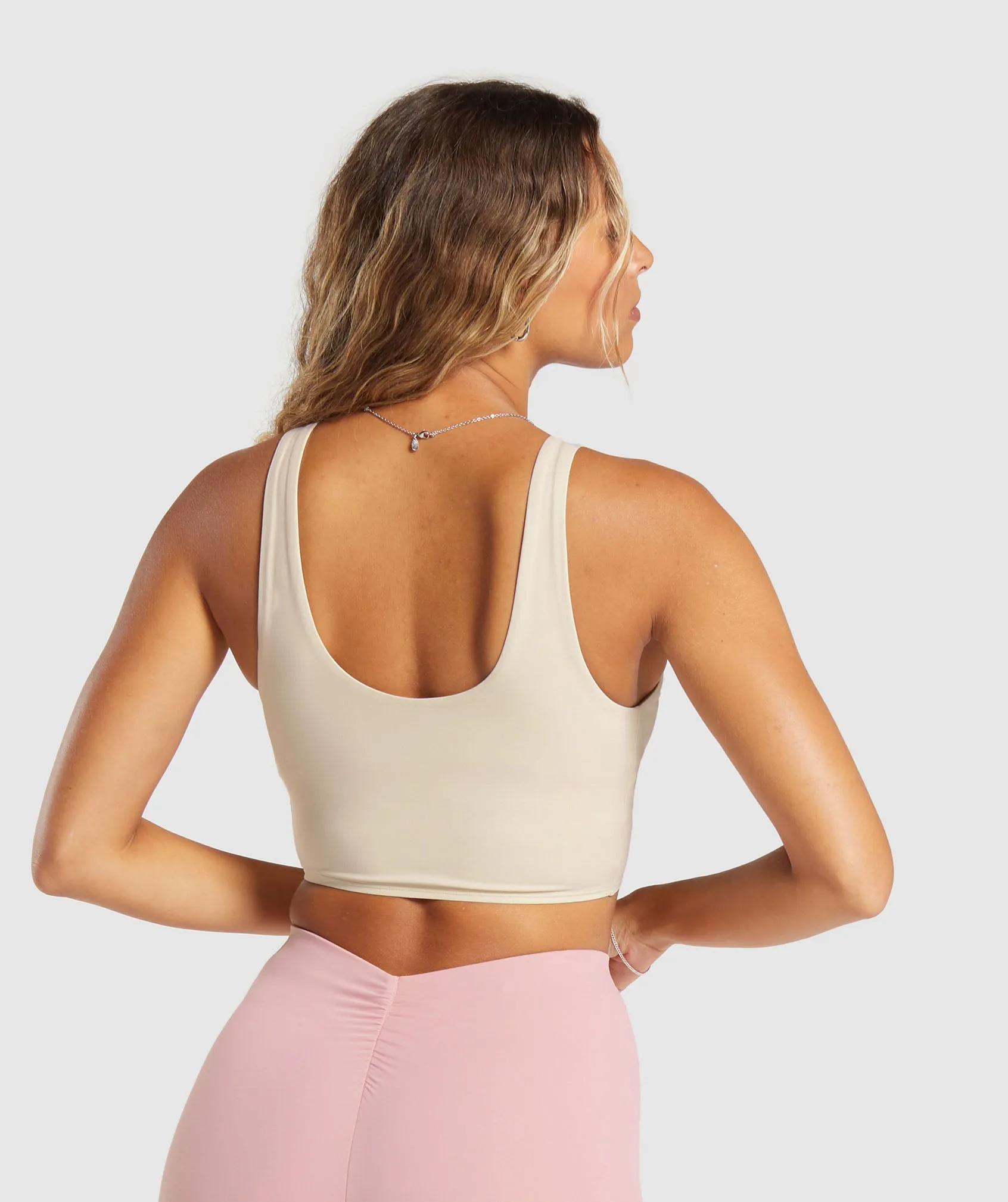 Gymshark Ruche Bralette - Ecru White