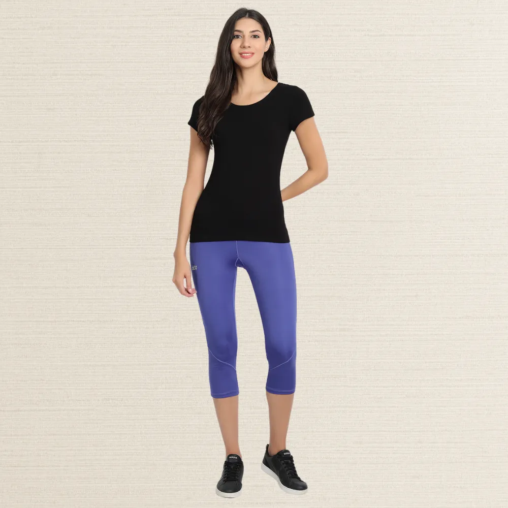 Half Sleeve T-Shirt | Bamboo Fabric | Comfort Fit | Women Active Wear | Black