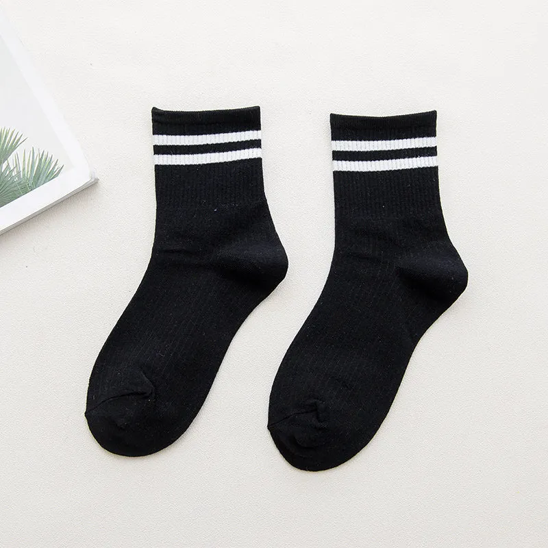 Harajuku All-Match Mid-Tube Sports Socks