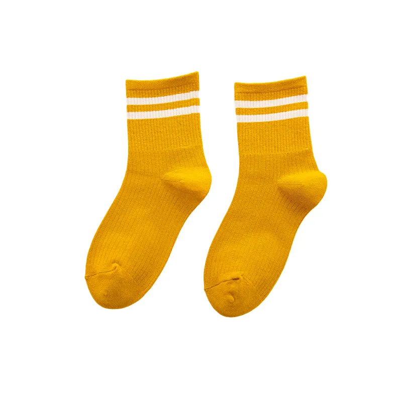 Harajuku All-Match Mid-Tube Sports Socks