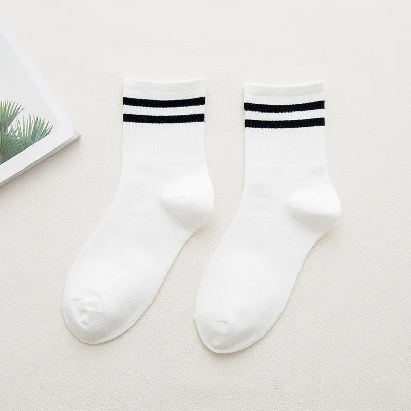 Harajuku All-Match Mid-Tube Sports Socks