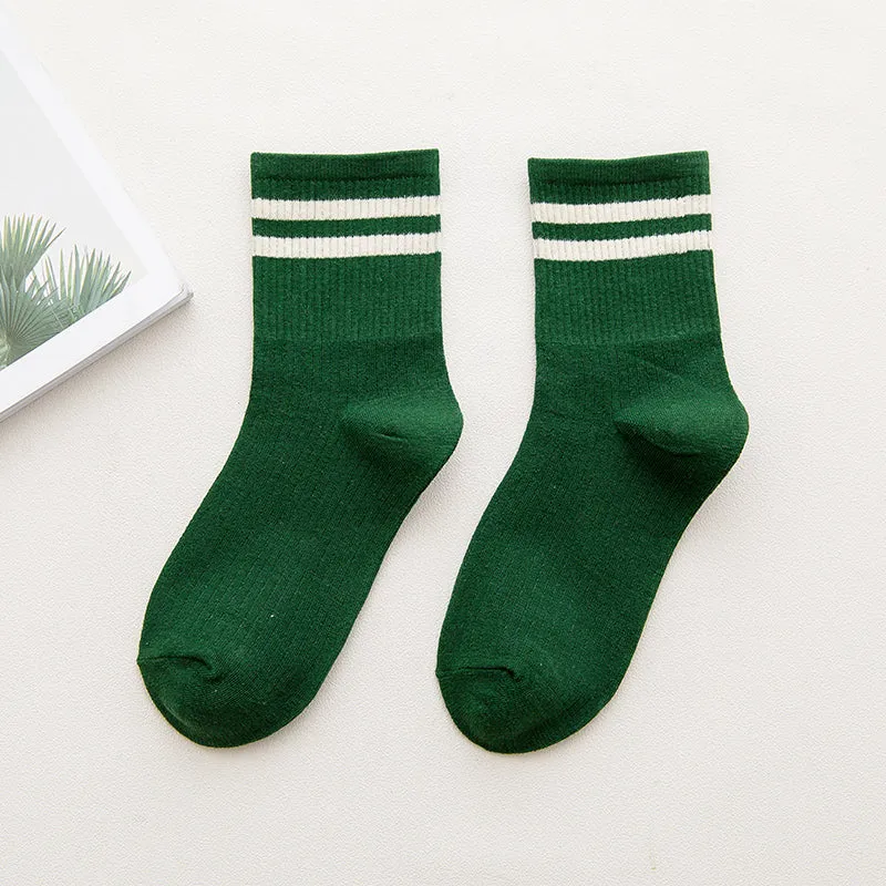 Harajuku All-Match Mid-Tube Sports Socks