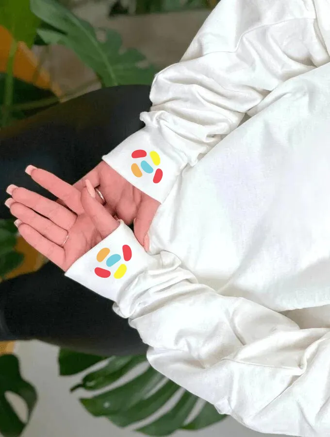JELLY BELLY HOODIE - WHITE