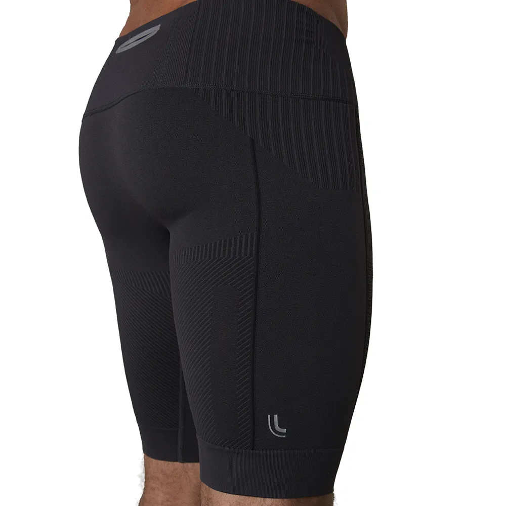 Lupo Mens Compression Run Shorts with Pocket Seamless Dry