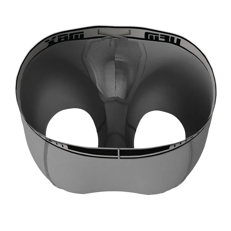 MAX Support 9 Inch Boxer Briefs Polyester Gen 3.1 Black and Gray