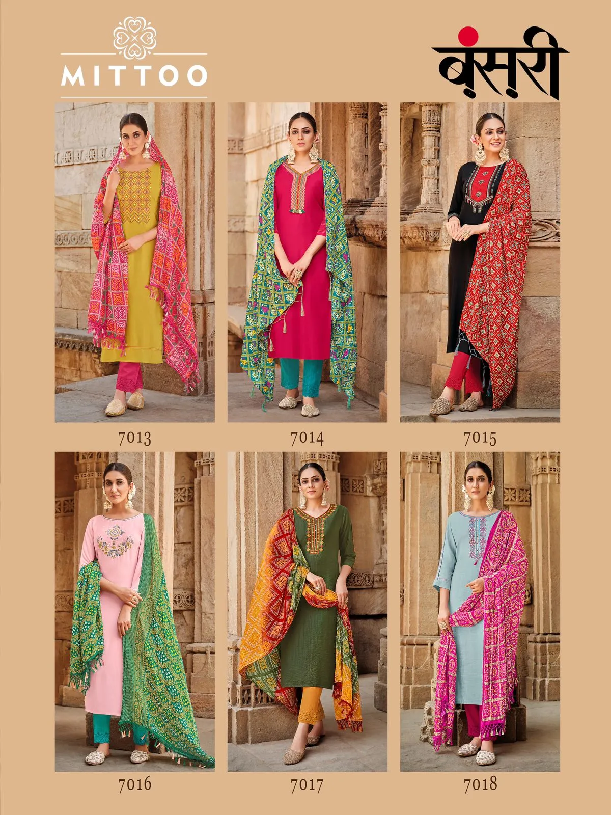 Mittoo Bansri Viscose Ready Made Suits