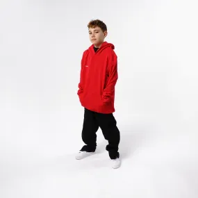Omnitau Kid's Team Sports Organic Cotton Hoodie - Red