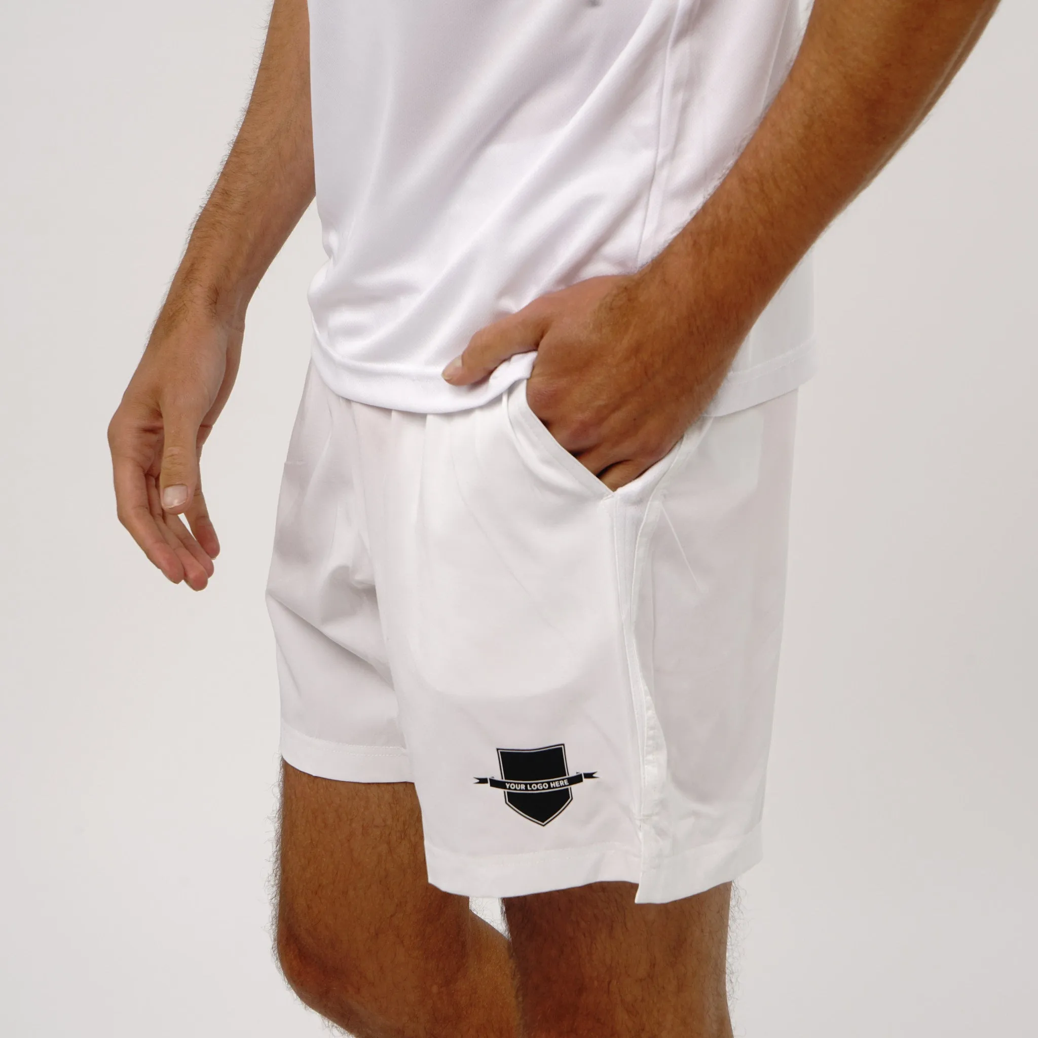 Omnitau Men's Core Hockey Shorts - White