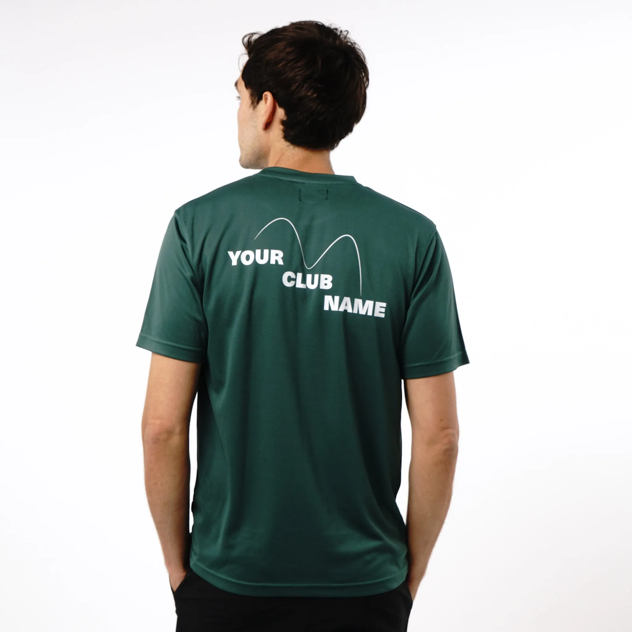 Omnitau Men's Core Multisport Crew Neck Playing Shirt - Bottle Green