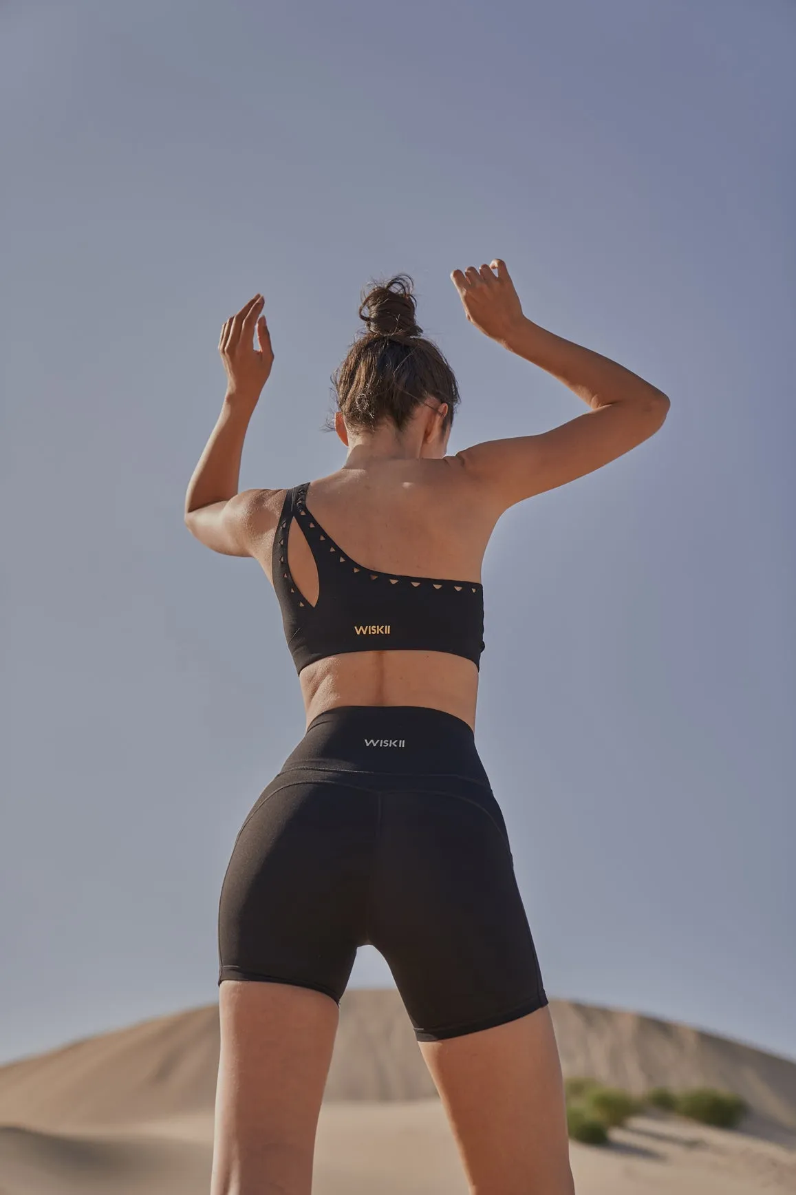 One-shoulder Laser Cut Sports Bra