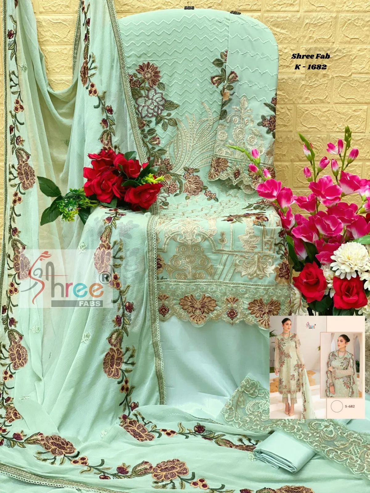 Ramsha Party Wear Suit D.no. K-1682