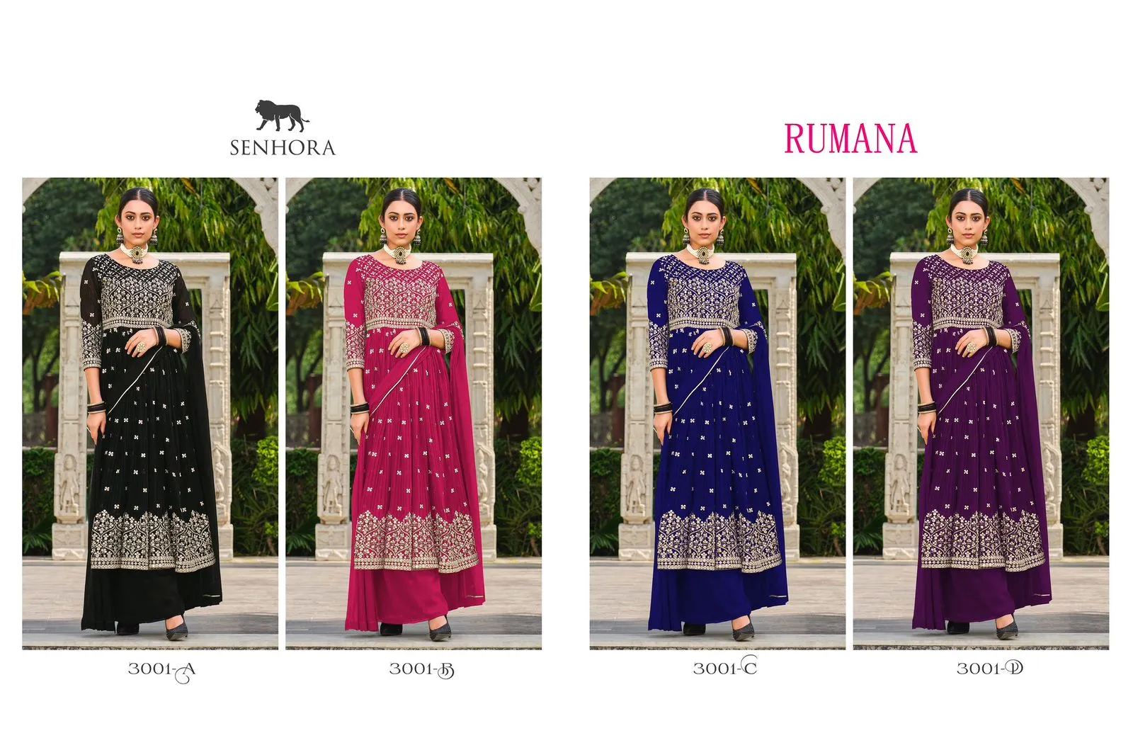 Senhora Rumana 3001 Series Stylish Look Designer Salwar Suits (2295x04)