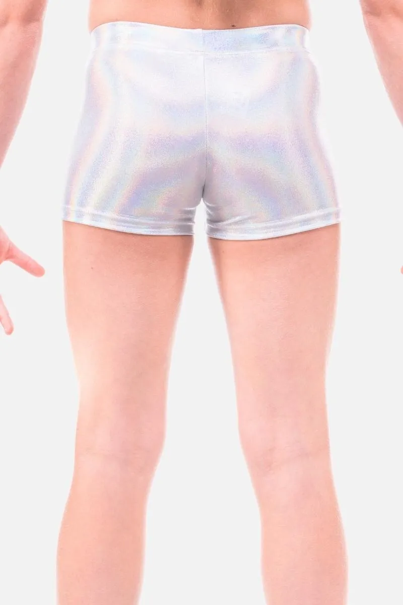 Silver Holo Mystique Shorts