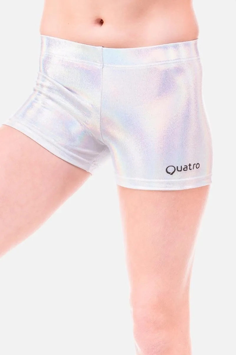 Silver Holo Mystique Shorts