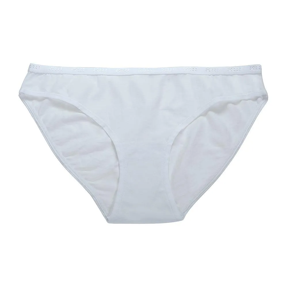 Woman's Cotton Spandex Low Rise Plain Bikini 8-pack