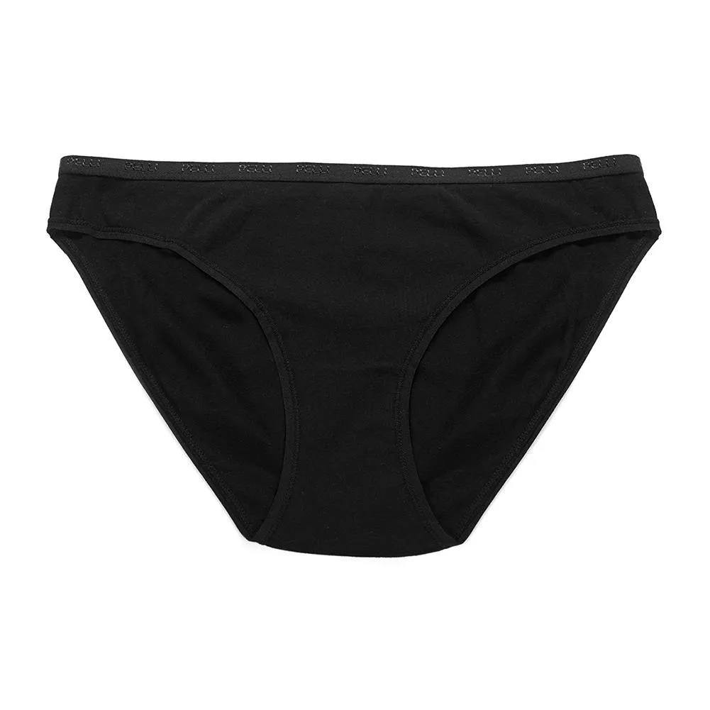 Woman's Cotton Spandex Low Rise Plain Bikini 8-pack