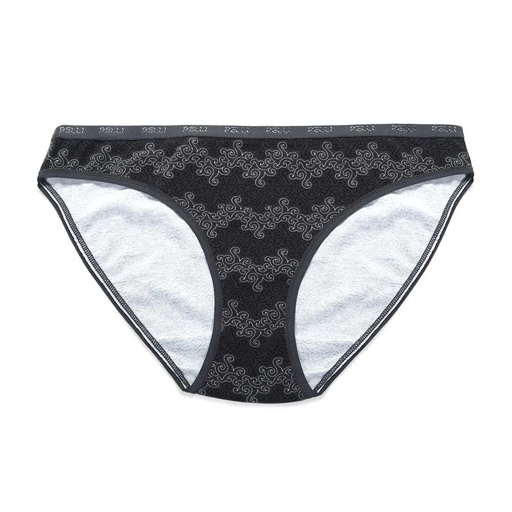 Woman's Cotton Spandex Low Rise Printed Bikini 8-pack