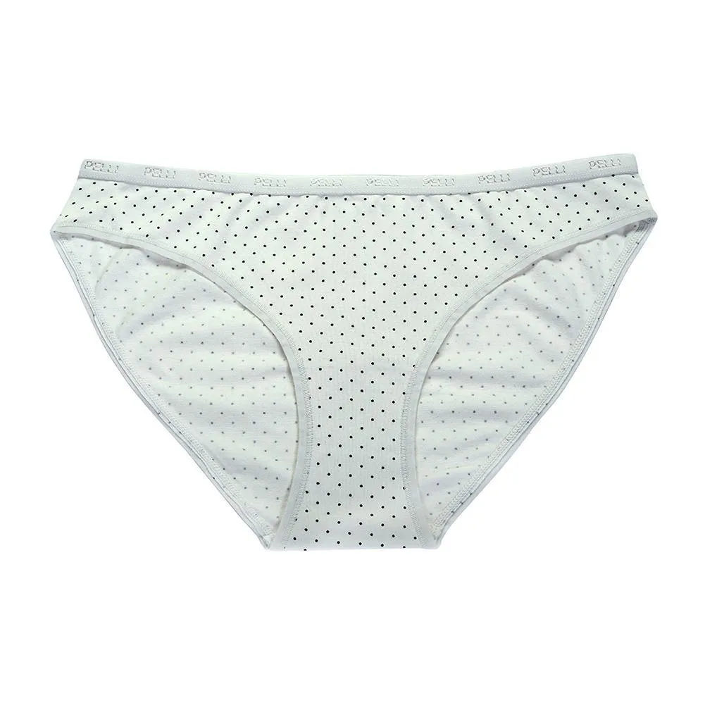 Woman's Cotton Spandex Low Rise Printed Bikini 8-pack