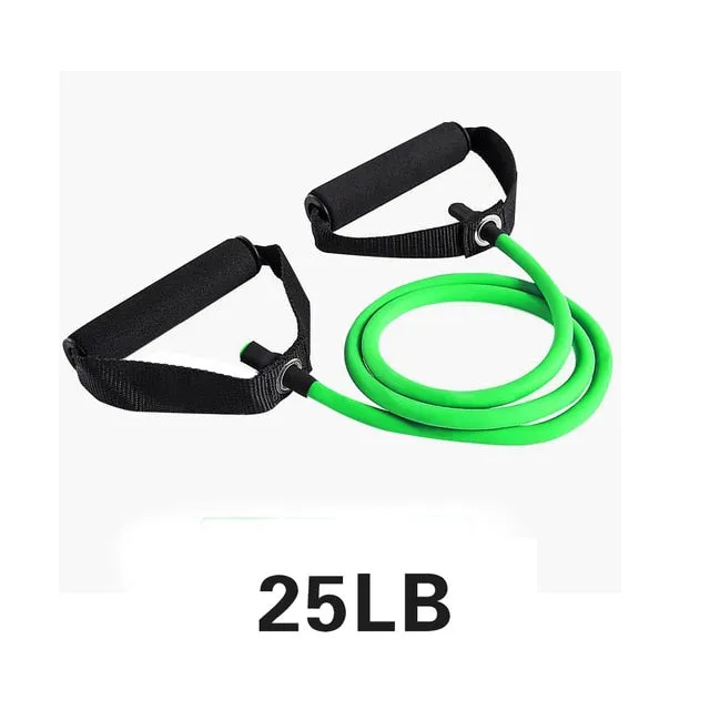 Yoga Pull Rope Elastic Resistance Bands Fitness Workout Exercise