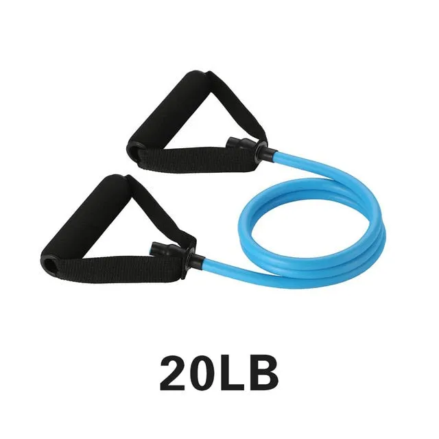 Yoga Pull Rope Elastic Resistance Bands Fitness Workout Exercise
