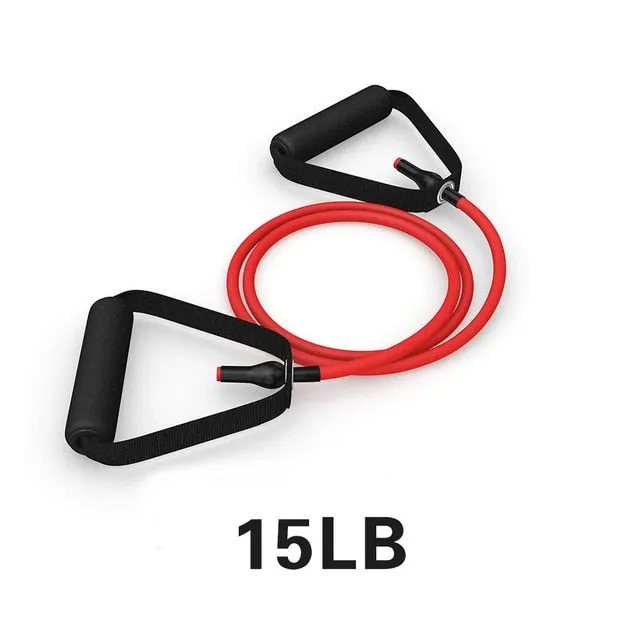 Yoga Pull Rope Elastic Resistance Bands Fitness Workout Exercise